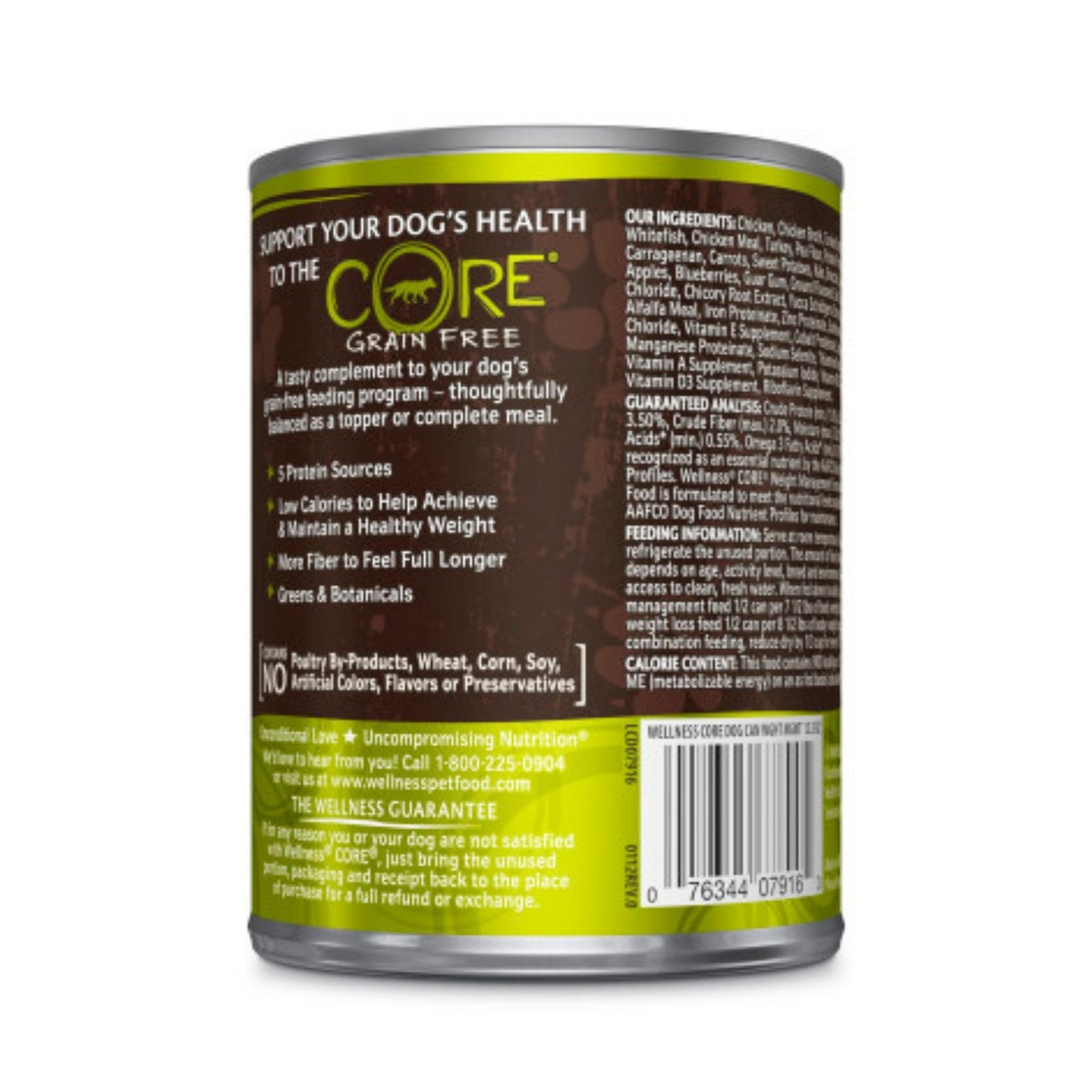 Wellness Dog Core Weight Management Recipe 12.5oz. (Case of 12)