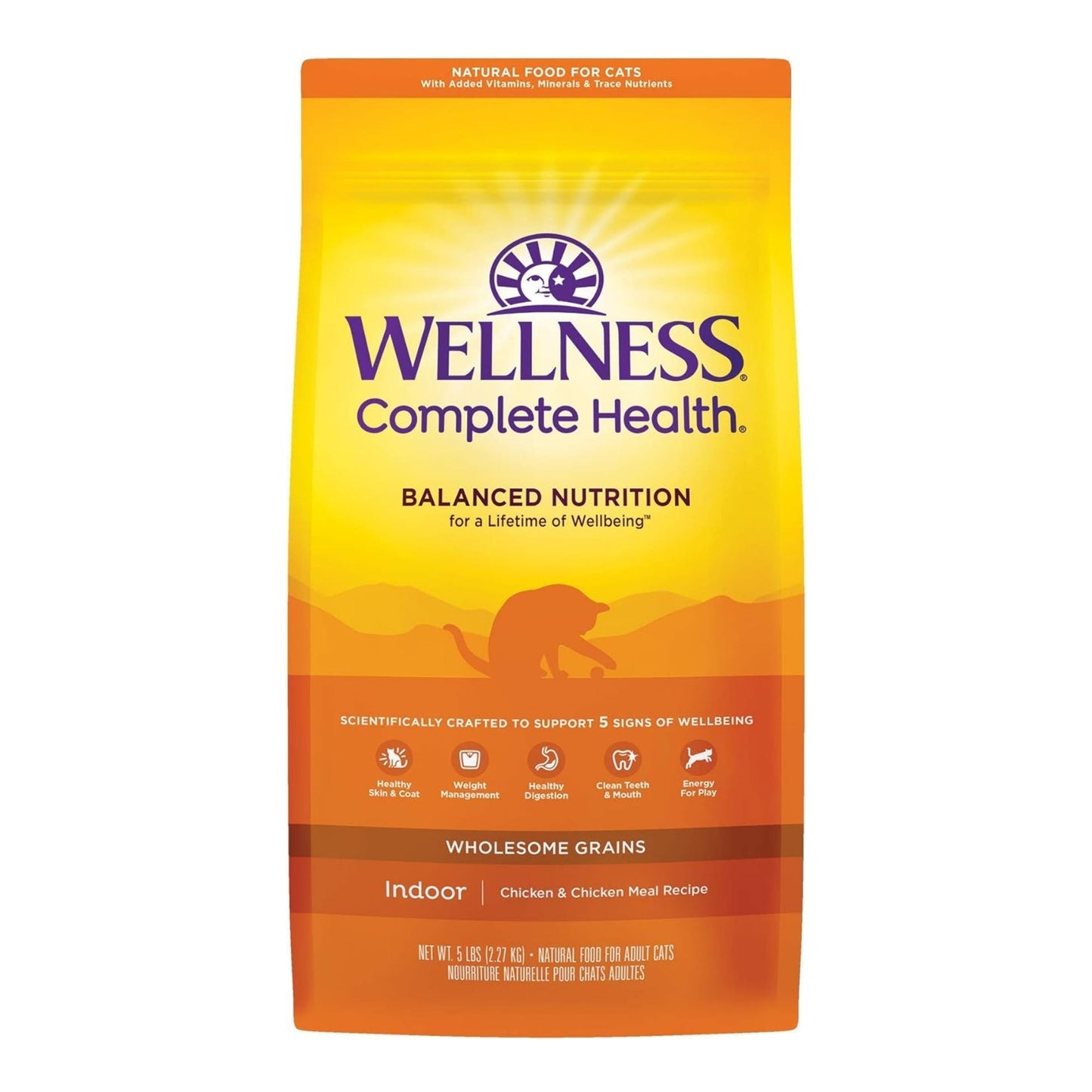 Wellness Cat Complete Health Indoor Debone Chicken Meal 5Lb