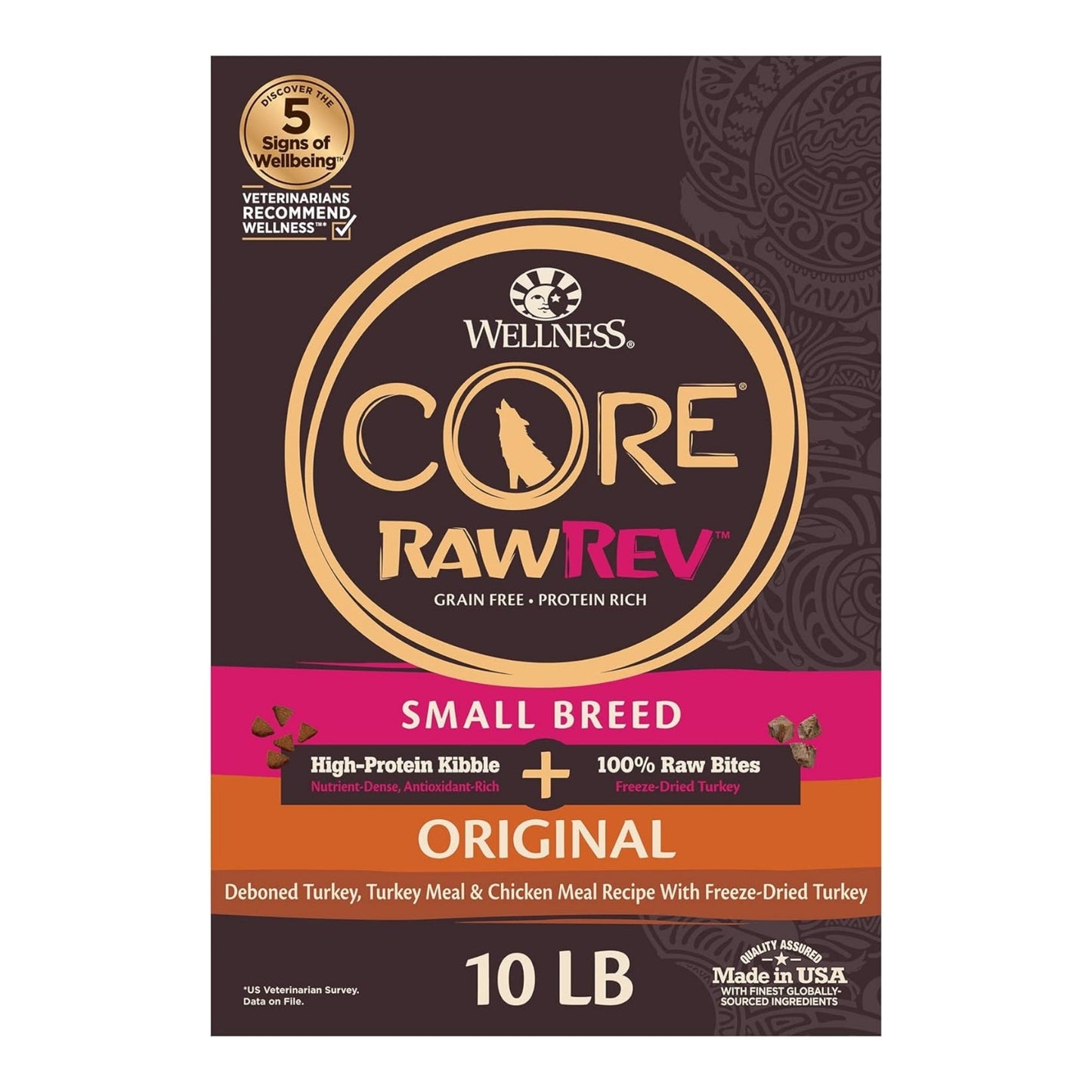 Wellness Dog Core Rawrev Small Breed 10Lb Turkey Chicken Meal