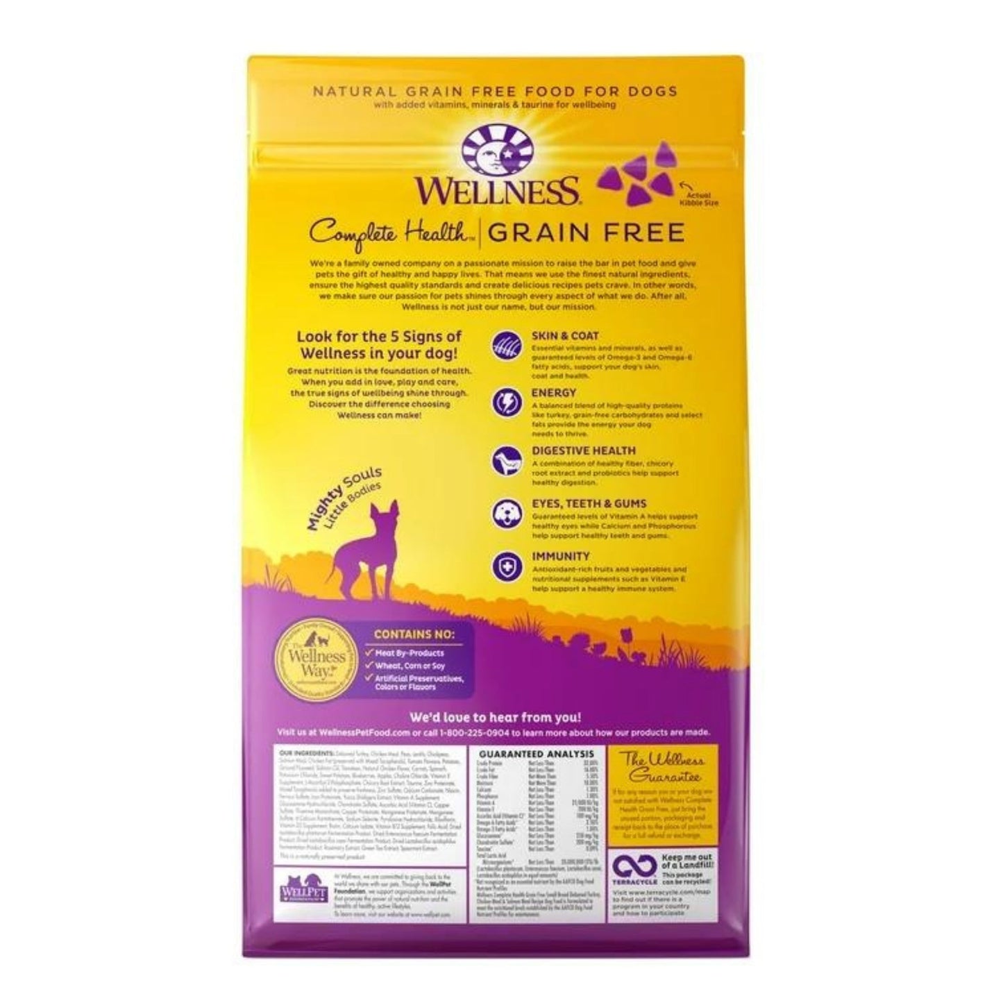 Wellness Dog Grain Free Small Breed 4Lb Complete Health