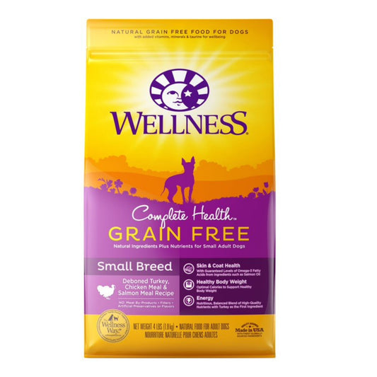 Wellness Dog Grain Free Small Breed 4Lb Complete Health