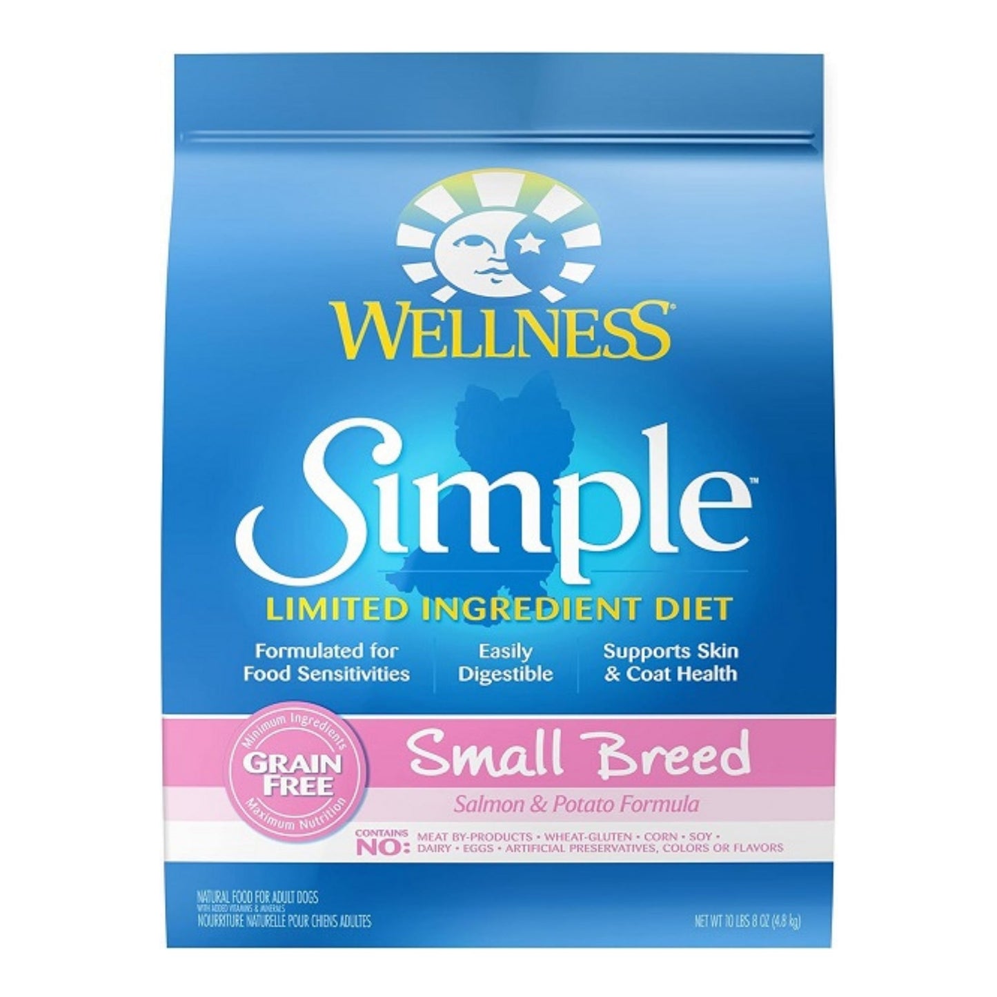 Wellness Dog Simple Small Breed 10Lb 8oz. Salmon Potato