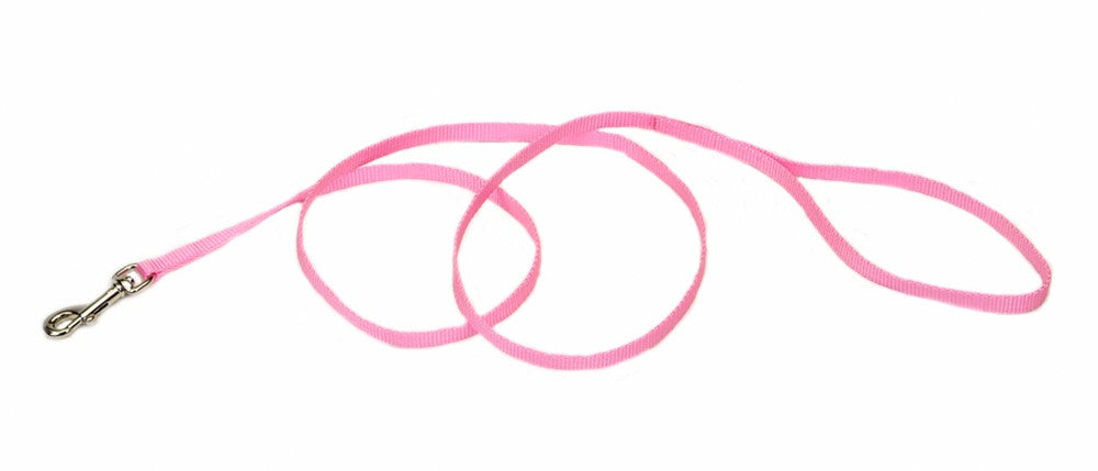 Coastal Single-Ply Nylon Leash Bright Pink 3/8X4Ft