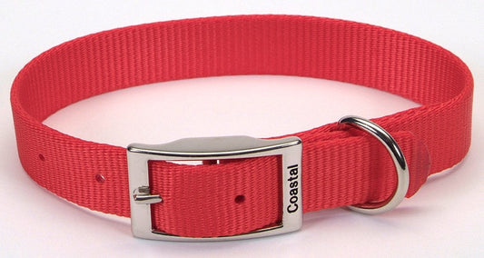 Coastal Single-Ply Nylon Collar Red 1X20In