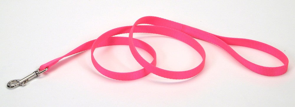 Coastal Single-Ply Nylon Leash Neon Pink 1X4Ft