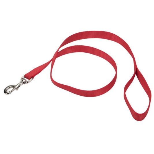 Coastal Single-Ply Nylon Dog Leash Red 1ea/1 In X 6 ft