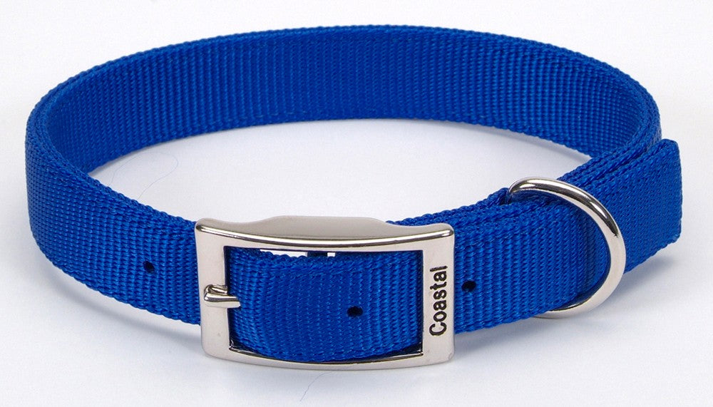 Coastal Double-Ply Nylon Dog Collar Blue 1ea/1 In X 26 in