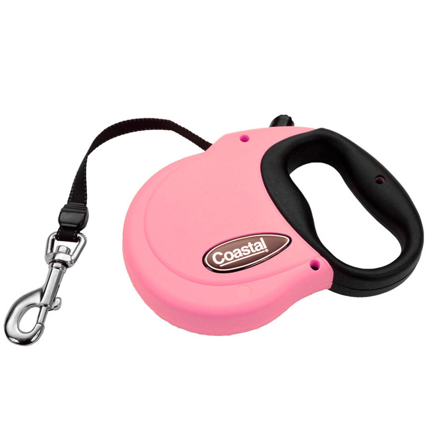 Coastal Retractable Dog Leash Pink 1ea/16 ft, SM