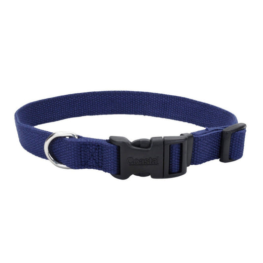 Earth Soy Adjustable Dog Collar Indigo 1ea/1 In X 18-26 in