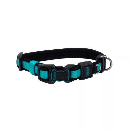 Inspire Adjustable Dog Collar Aqua 5/8 x 8-12in. XSmall