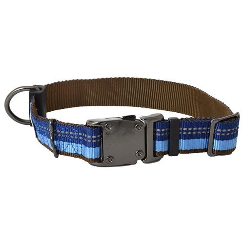 Coastal K9 Explorer 5/8 Inch Adj Collar Sapphire Blue (10-14 Inch)