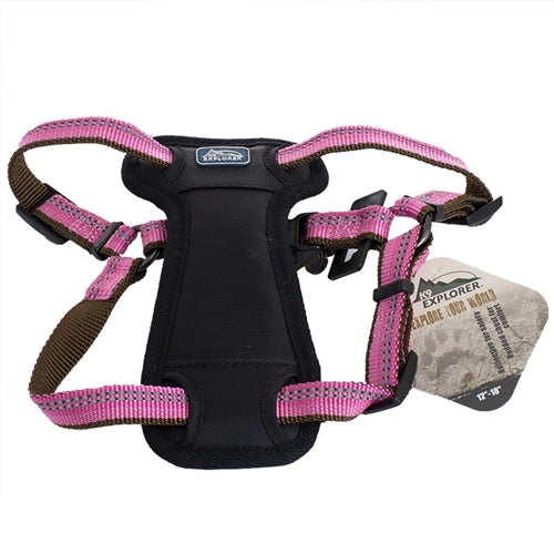 Coastal K9 Explorer 1 Inch Padded Harness Rosebud Pink (26-38 Inch)