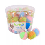 Coastal Turbo Bulk Cat Toy Bins, Fuzzy Balls, 2" (48 Pieces)