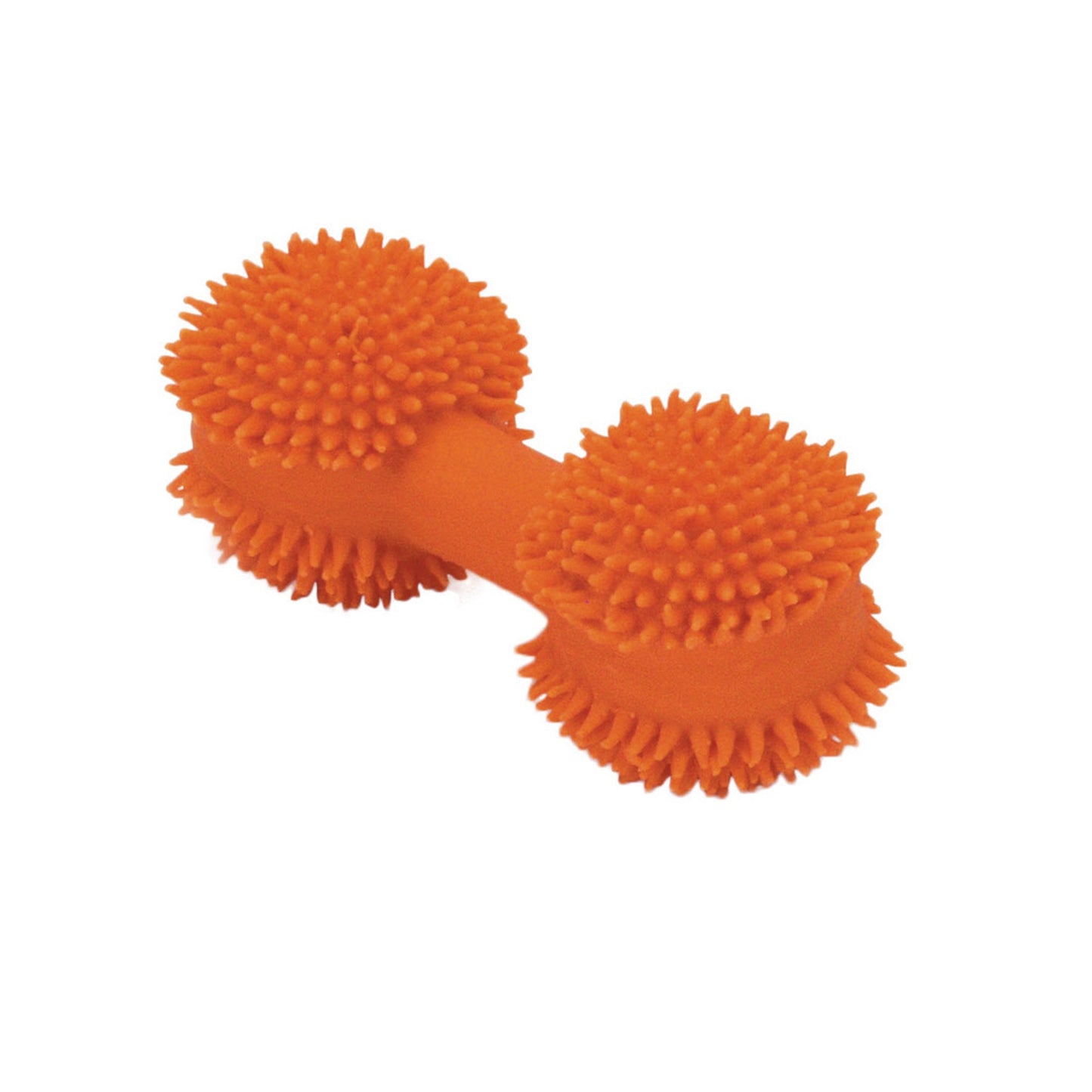 Rascals Latex Spiny Dumbbell Dog Toy Orange 1ea/3.5 in