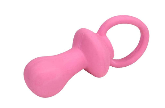 Rascals Latex Pacifier Dog Toy Pink 1ea/4.5 in