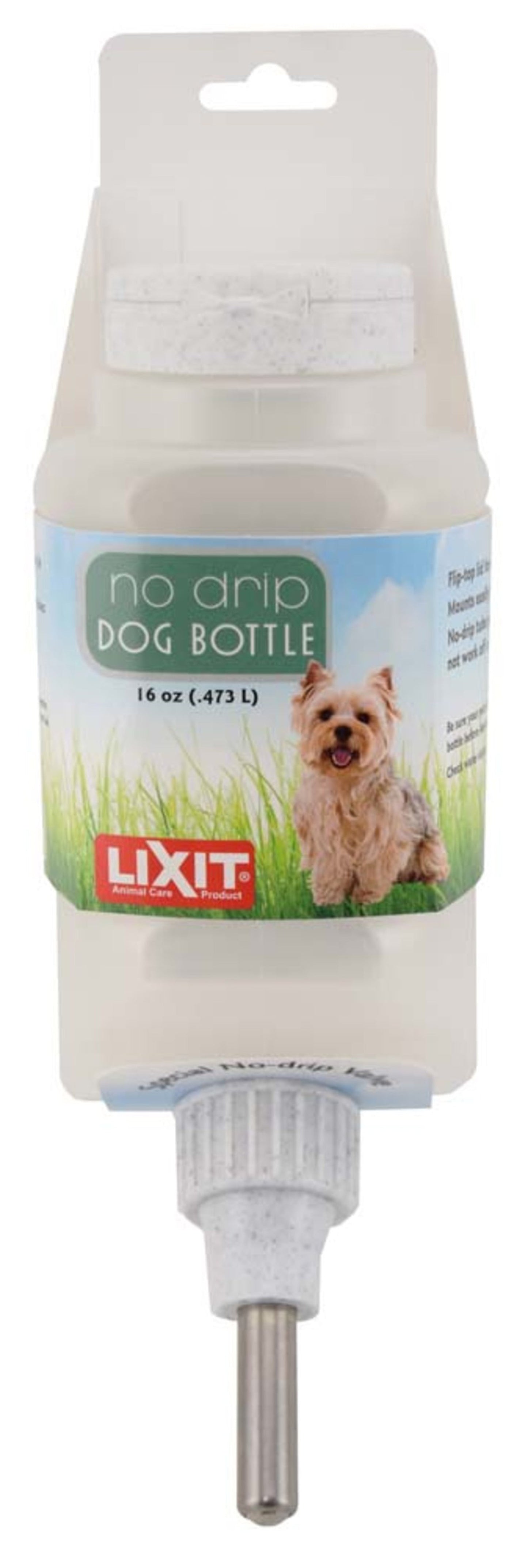 Lixit Top Fill Dog Water Bottle White 1ea/16 oz