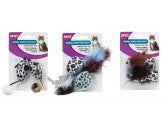 Spot Animal Print Rattle Catnip Toy Assorted 4.5 in 2 Pack