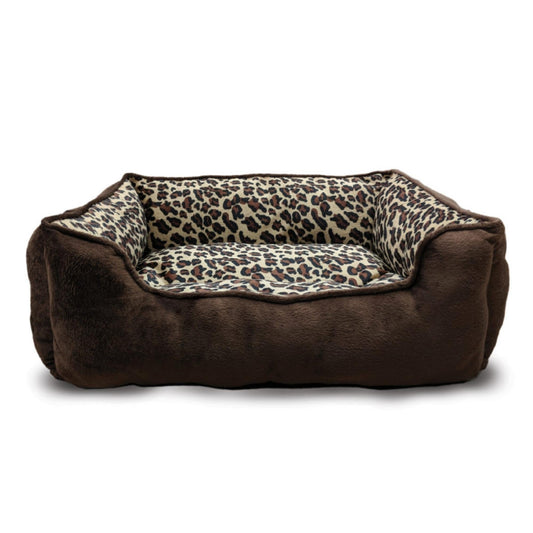 Ethical Pet Sleep Zone Cheetah Step In 25" Chocolate