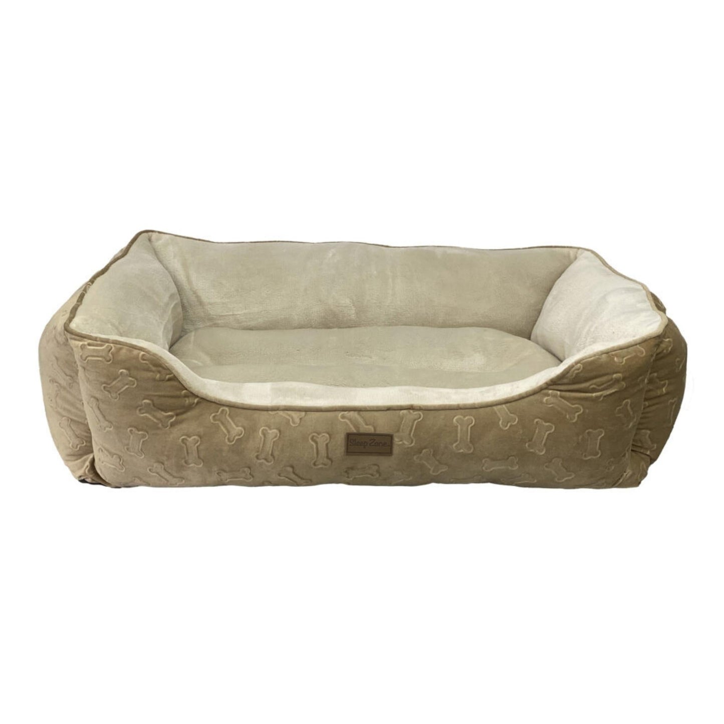 Ethical Pet Sleep Zone Embossed Bone Stepin 31" Taupe