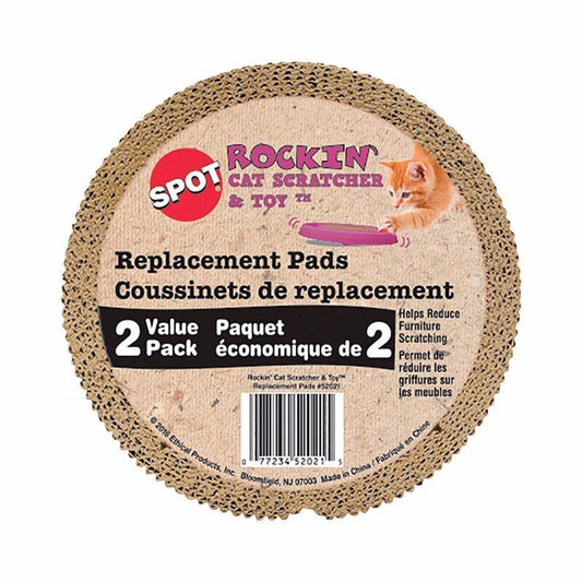 Ethical Pet Rockin Cat Scratcher Insert 7.5" 2Pk