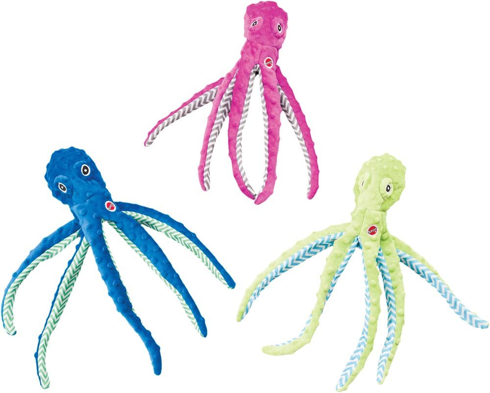 Skinneeez Extreme Dog Toy Octopus Assorted 1ea/16 in