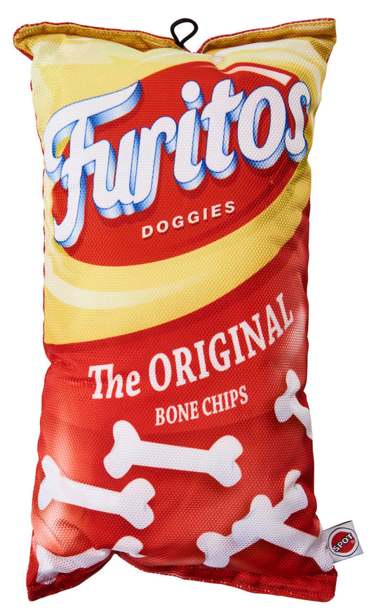 Spot Fun Food Furitos Chips Dog Toy Red 1ea/14 in