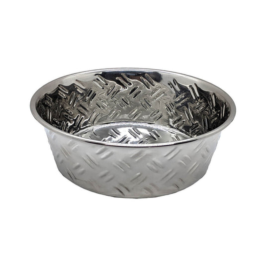 Spot CrissCross Stainless Steel NoSkid Dog Bowl 1ea/64 oz