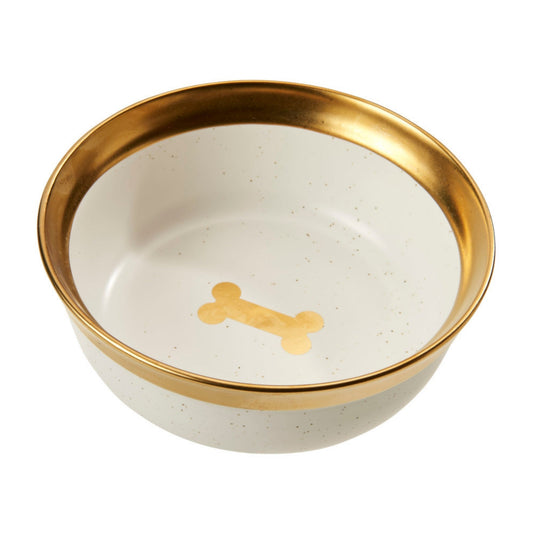 Spot Malibu Dog Dish Gold, 1ea/7 in