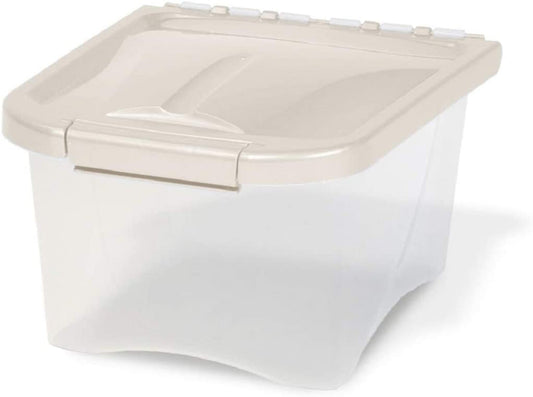 Van Ness Plastics Pet Food Container/Dispenser White|Clear 1ea/5 lb