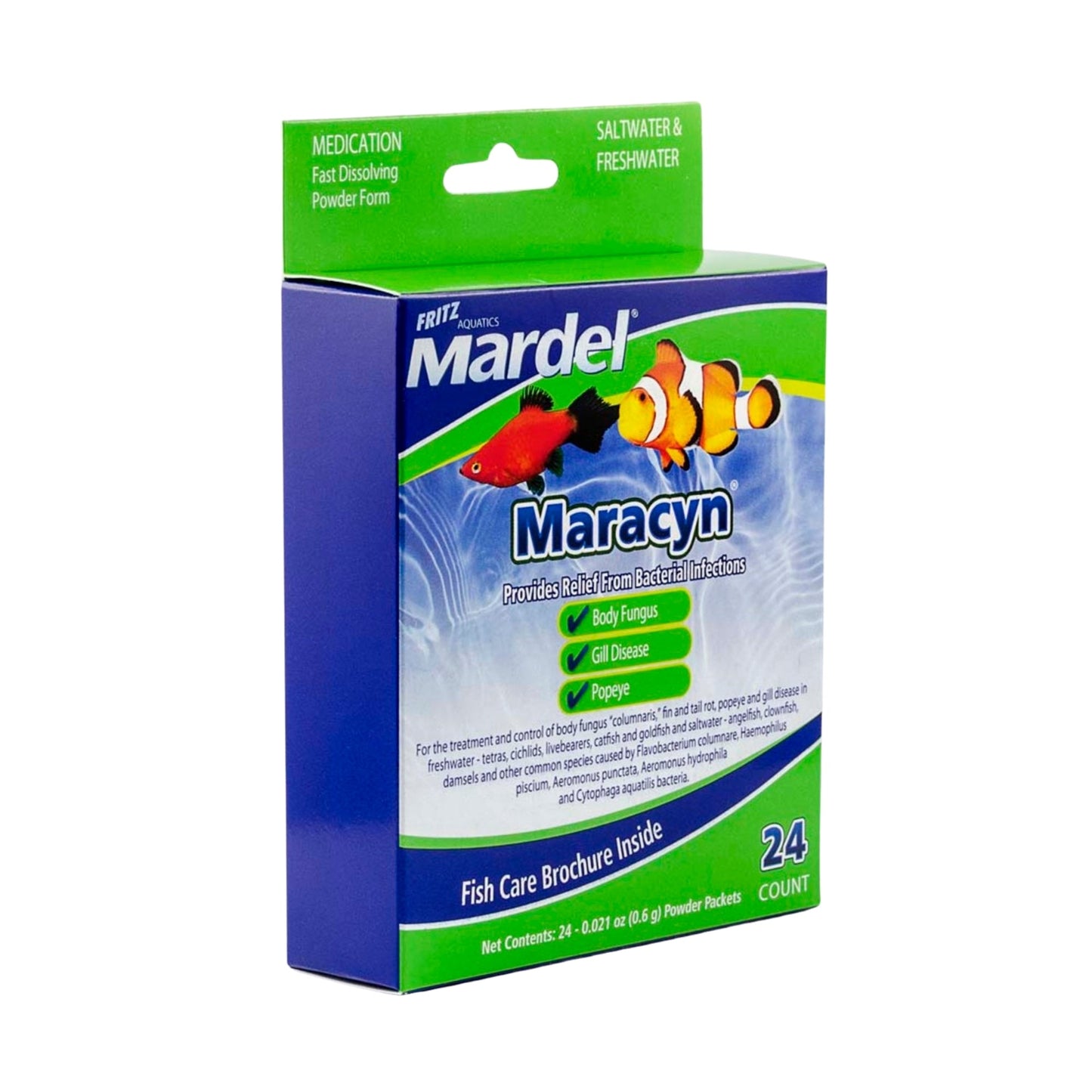 Mardel Maracyn Antibacterial Medication 1ea/0.021 oz, 24 ct