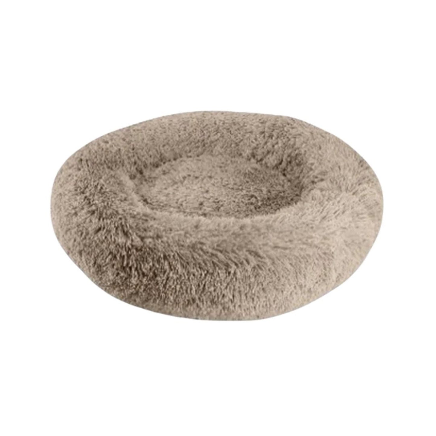 Arlee Warmly Shaggy Donut Taupe 28 X 28 X 8 Inch