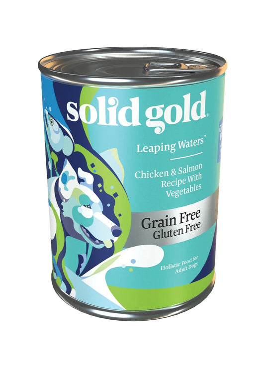 Solid Gold Leaping Waters Salmon Grain Free 13.2oz. (Case Of 6)