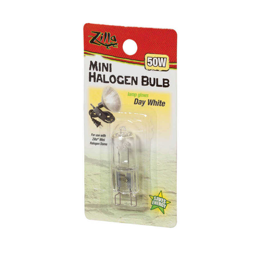 Zilla Light & Heat Mini Halogen Bulbs Day White 1ea/50 W