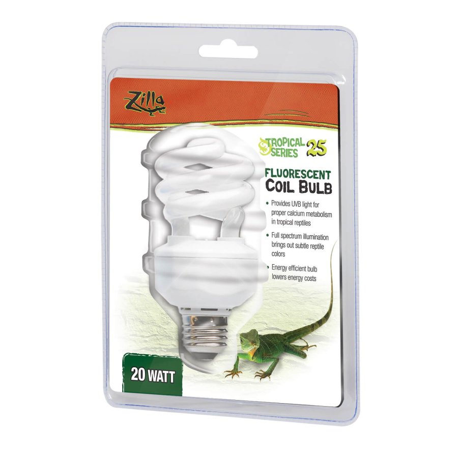 Zilla Fluorescent Coil Bulb Tropical 1ea/20 W