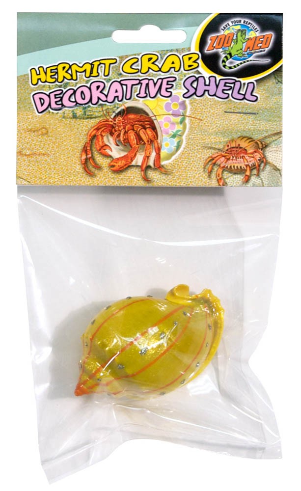 Zoo Med Hermit Crab Decorative Shell Decorative Shell Yellow 1ea/1 pk