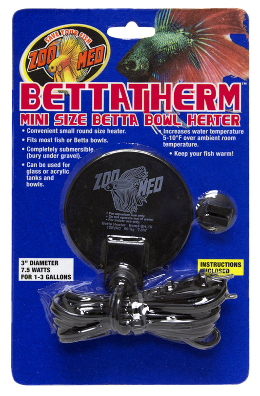 Zoo Med BettaTherm Beta Bowl Aquarium Heater 1ea