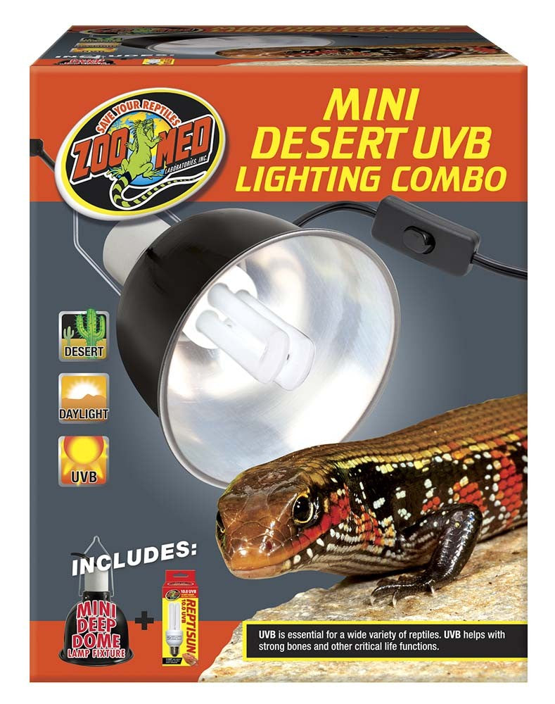 Zoo Med Mini Desert UVB Lighting Combo 1ea