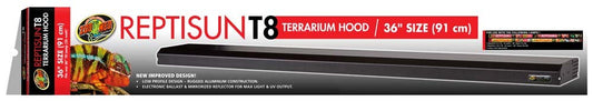 Zoo Med ReptiSun T8 Terrarium Hood Hood Only Black 1ea/36 in