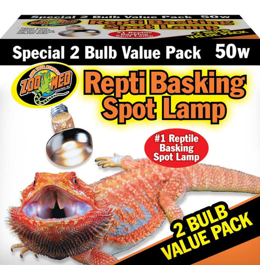 Zoo Med Repti Basking Spot Lamp 1ea/50 W, 2 pk