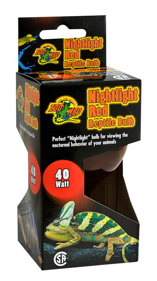 Zoo Med Nightlight Red Reptile Bulb Red 1ea/40 W