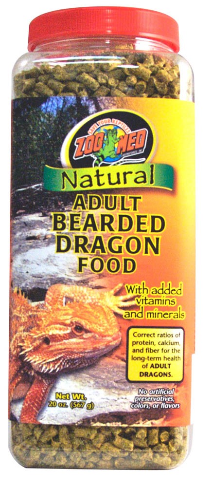 Zoo Med Natural Adult Bearded Dragon Dry Food 1ea/20 oz