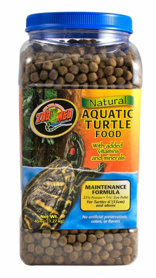 Zoo Med Aquatic Turtle Food Maintenance Formula Dry Food 1ea/45 oz