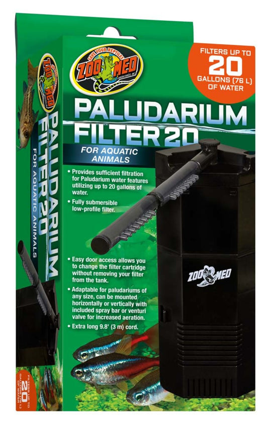 Zoo Med Paludarium 20 Internal Filter Black 1ea