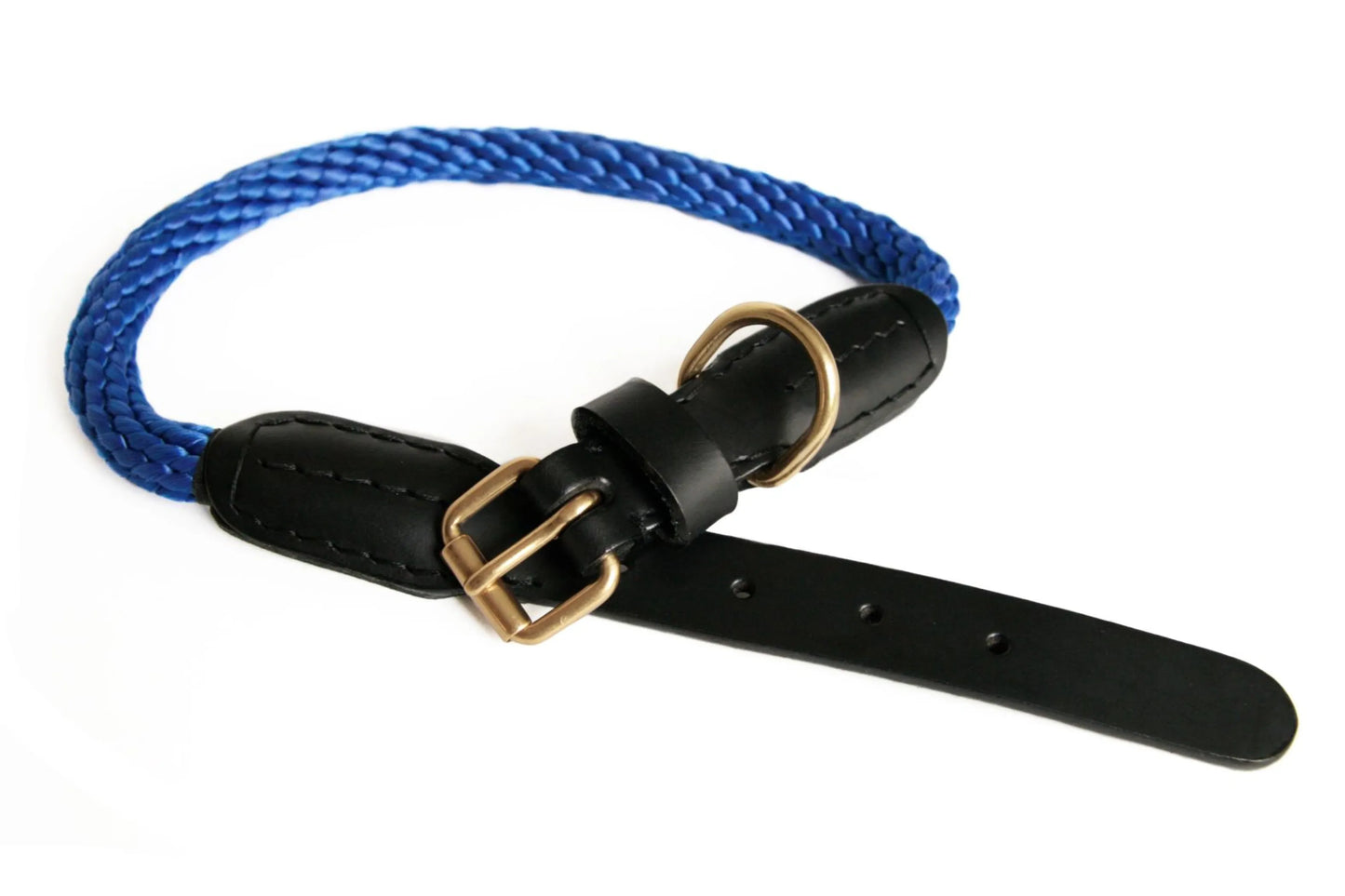 Rope and Leather Collar with Buckle (18 in)