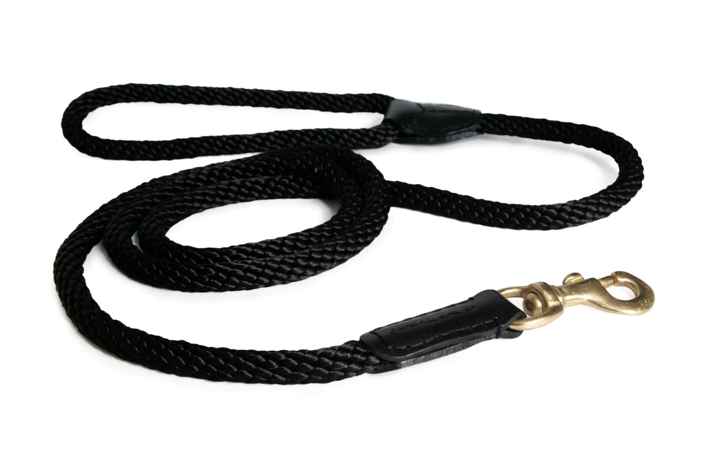 Rope and Leather Snap Lead (6ft x 3/4 in)