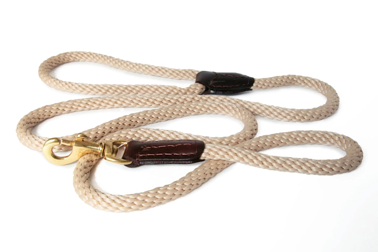 Rope and Leather Snap Lead (6ft x 3/4 in)