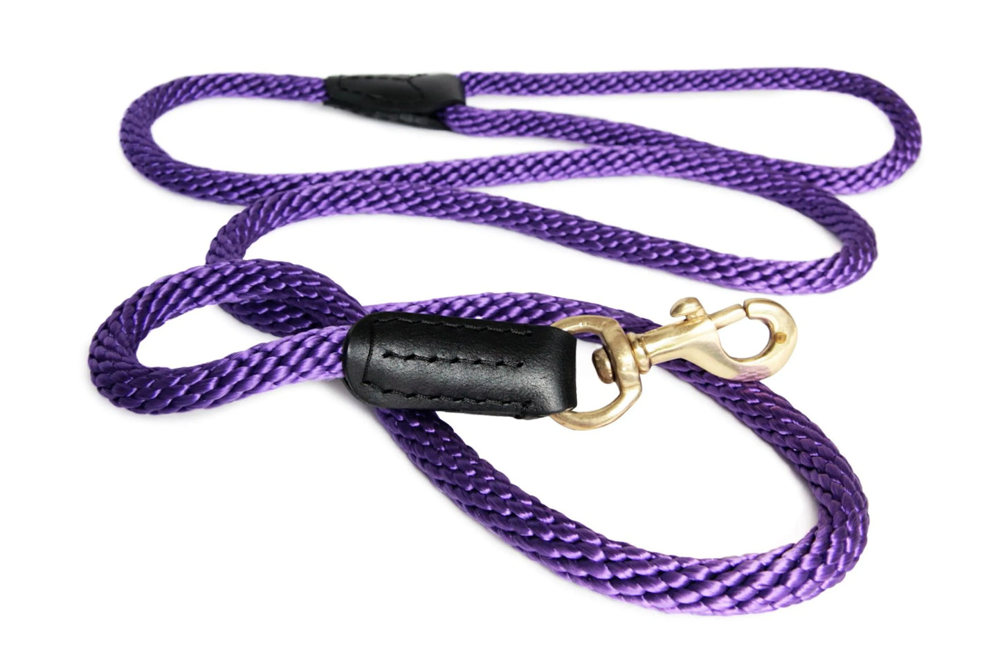 Rope and Leather Snap Lead (6ft x 3/4 in)