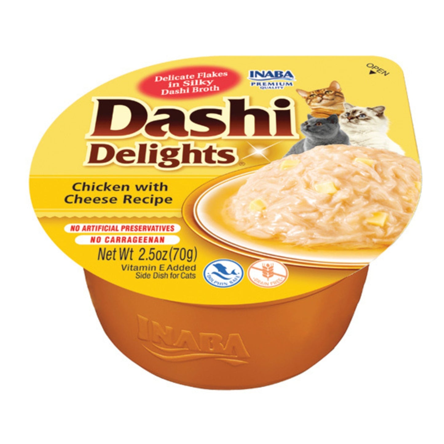 Inaba Dashi Delight 2.5oz. Chicken Cheese (6 count)