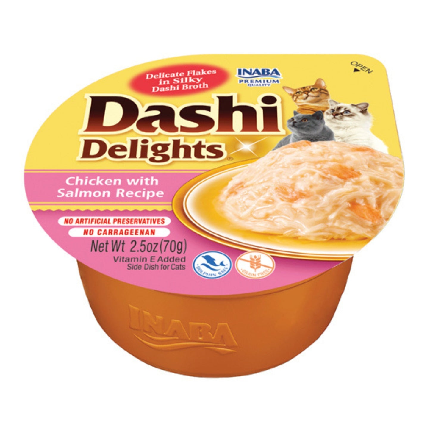 Inaba Dashi Delight 2.5oz. Chicken Salmon (6 count)