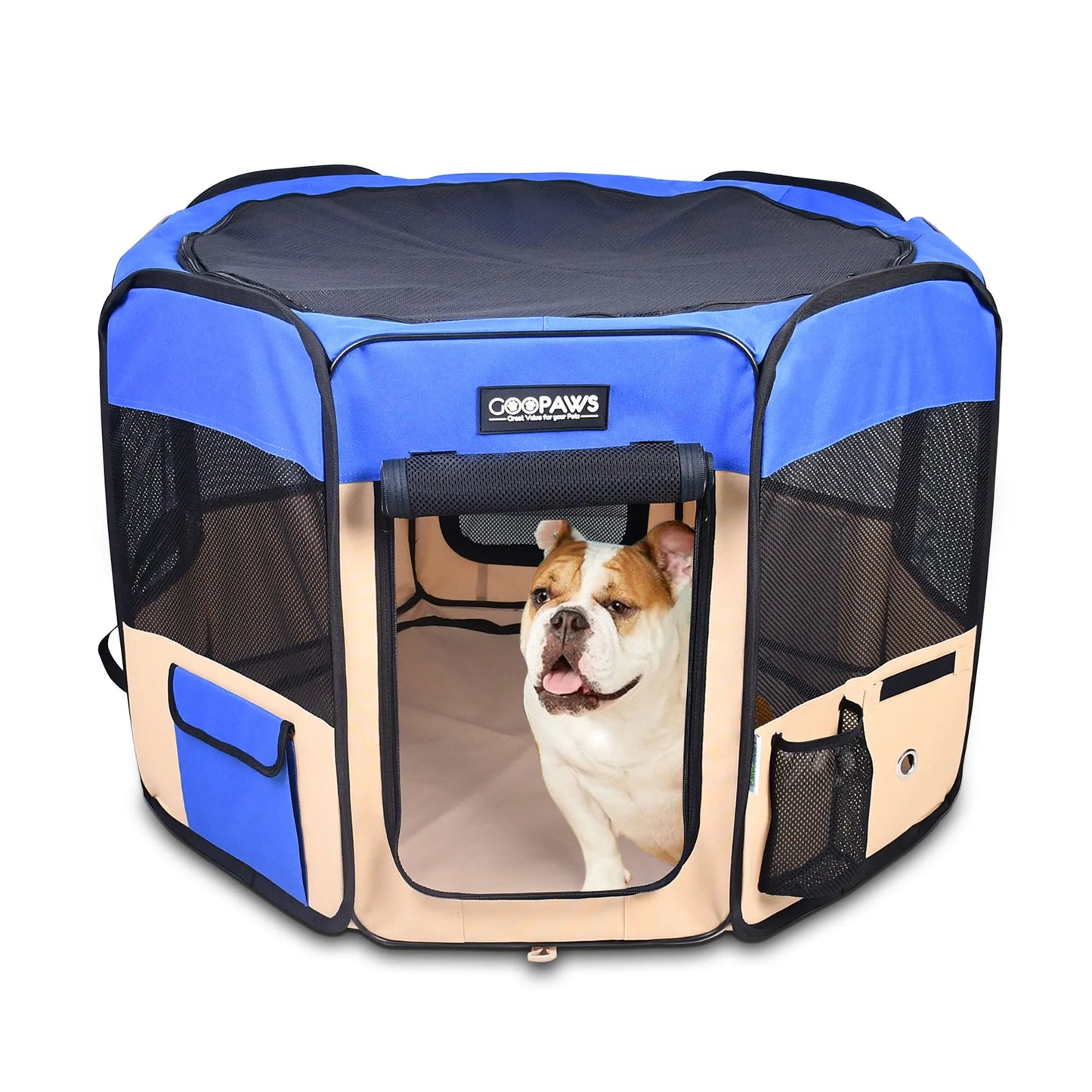 JESPET Pet Dog Playpens 36", 45" & 61" Portable Soft Dog Exercise Pen Kennel with Carry Bag for Puppy Cats Kittens Rabbits, Indoor/Outdoor Use